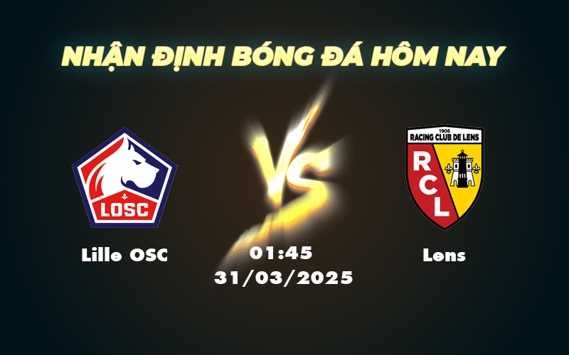 lille osc lens 31 03 ligue 1