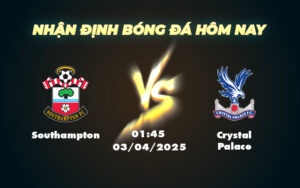 southampton crystal palace 03 04 ngoai hang anh