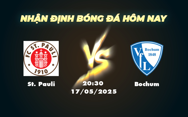Soi kèo St Pauli vs Bochum Cuộc đối đầu căng thẳng trong cuộc đua trụ hạng 1 st pauli bochum 17 05 bundesliga